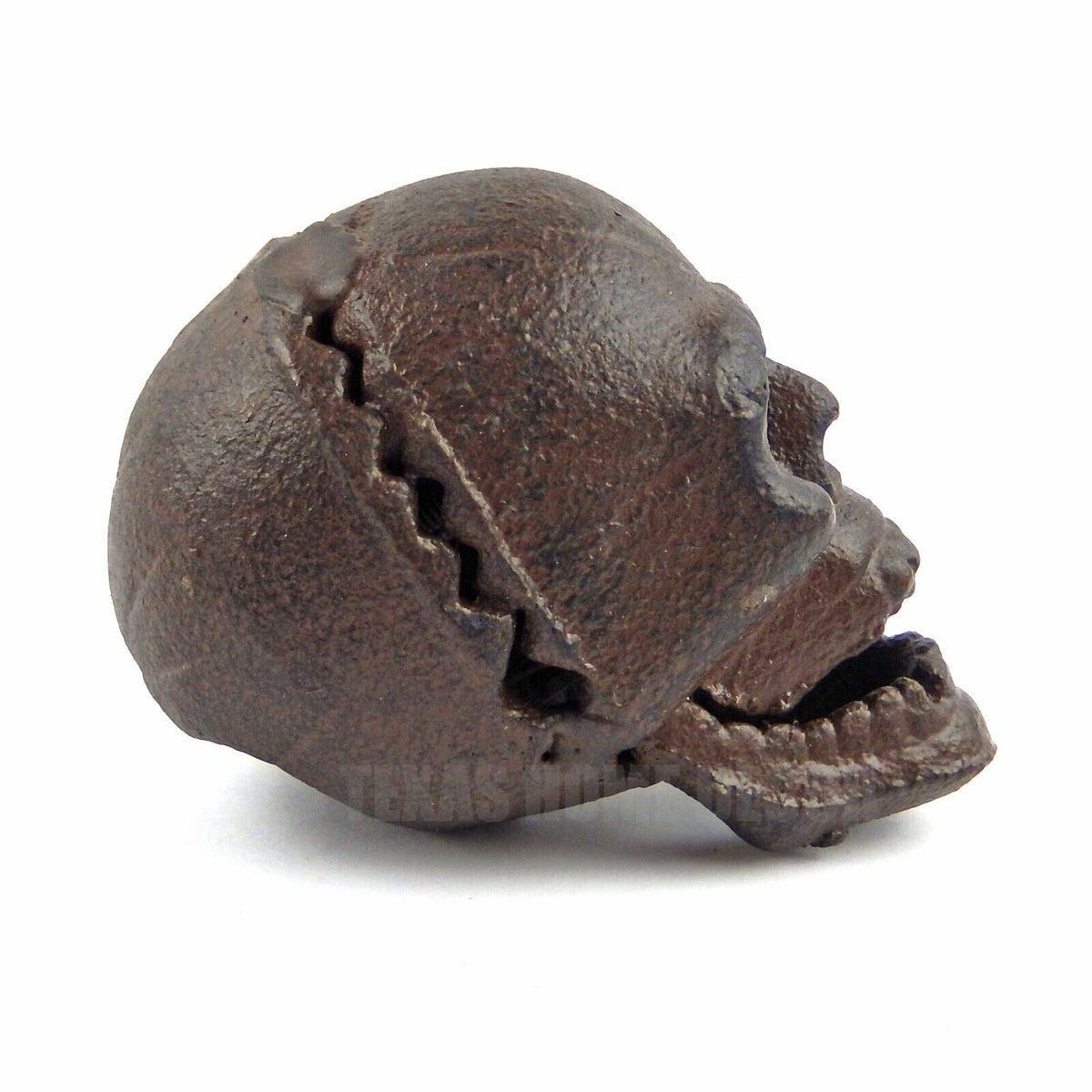 Human Skull Beer Soda Bottle Opener Rustic Cast Iron Hand Held Gothic Biker