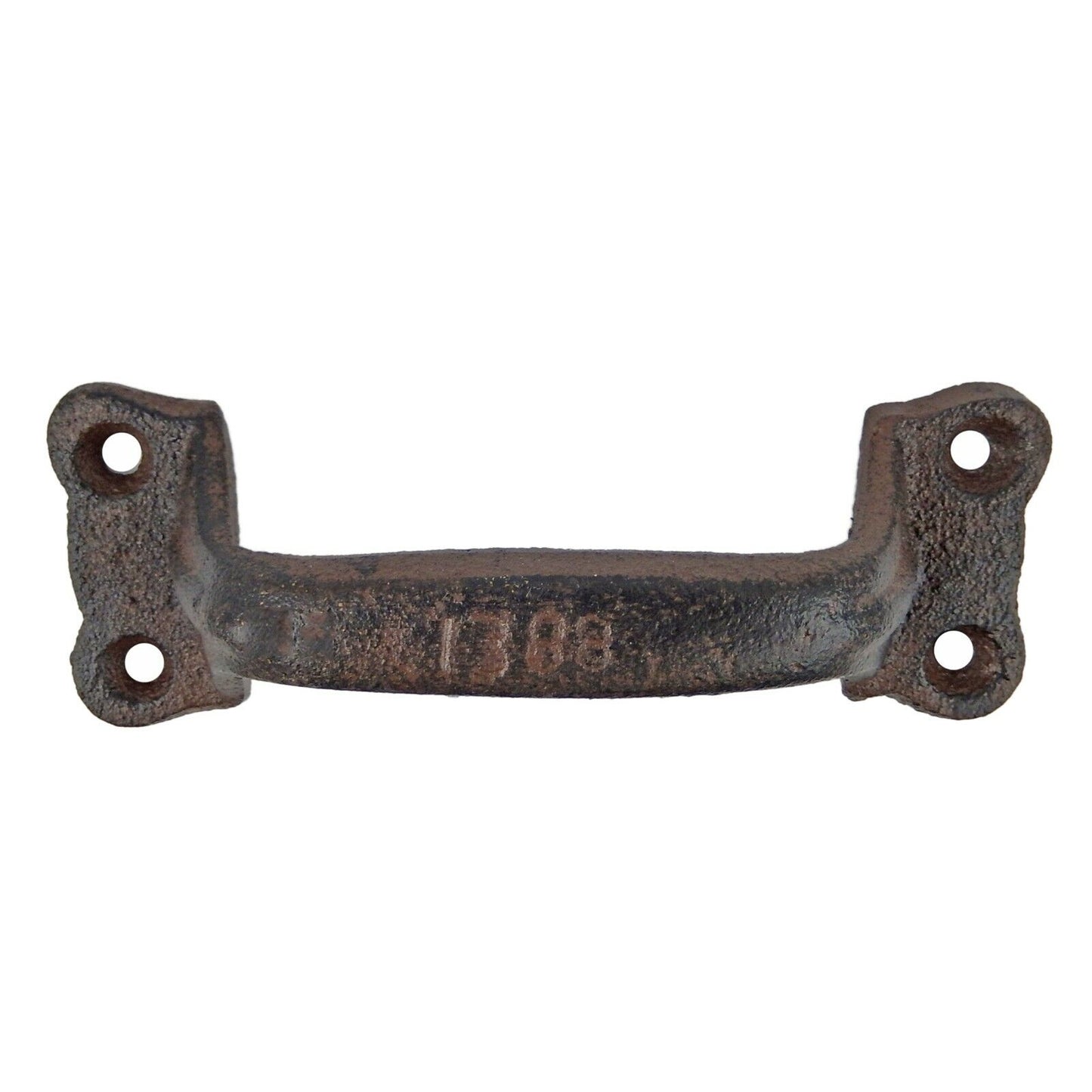 4 Handles Cast Iron Door Drawer Pull Antique Look Rustic Barn Gate Shed Cabinet