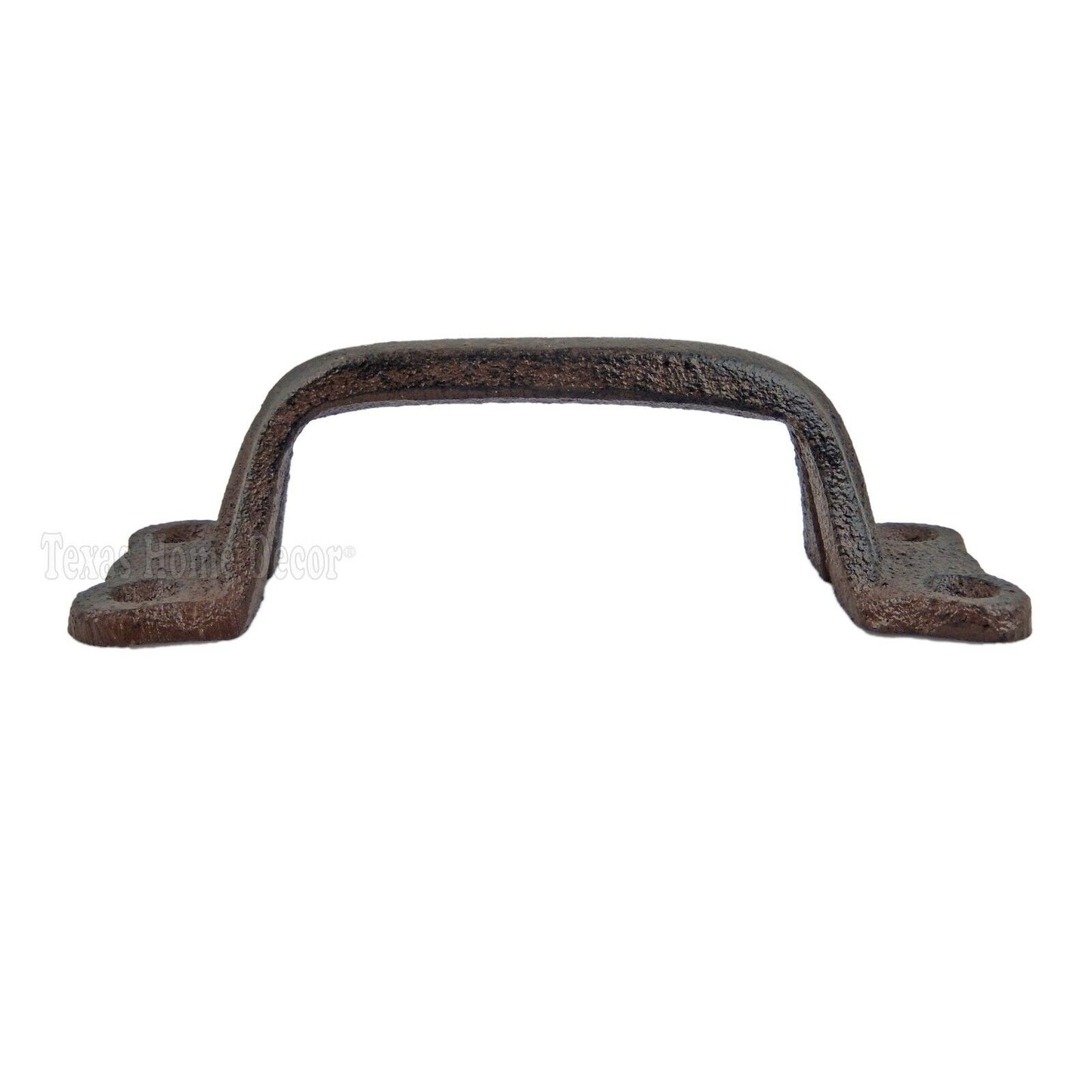 4 Handles Cast Iron Door Drawer Pull Antique Look Rustic Barn Gate Shed Cabinet