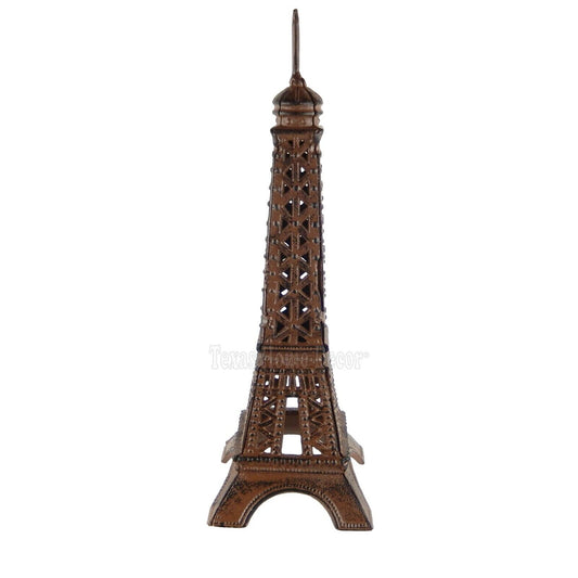 Eiffel Tower Statue Figurine Shelf Sitter Monument Cast Iron Antique Look 14 1/2" Tall