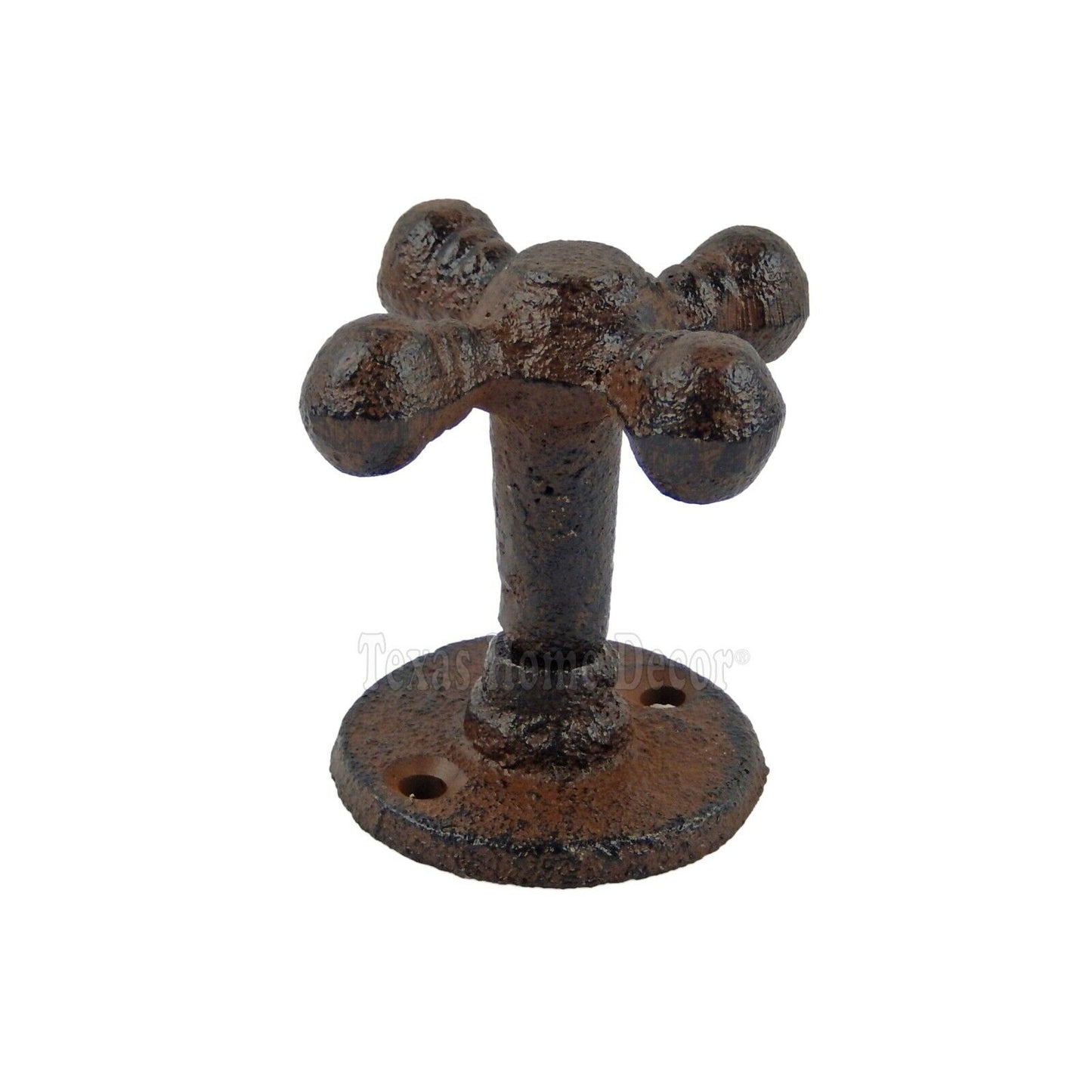 Faucet Knob Wall Hook Handle Cast Iron Towel Coat Purse Hanger Antique Style