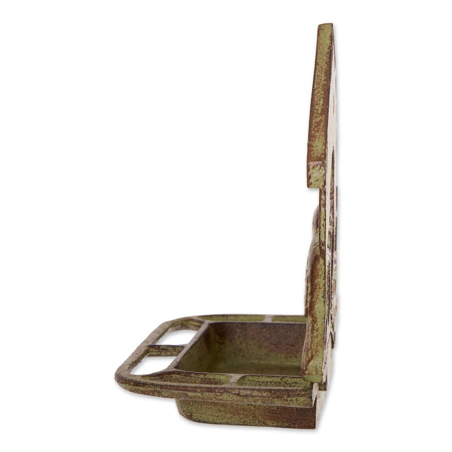 Cast Iron House Bird Feeder Heavy Duty Wall Mounted Verdigris Garden Yard Decor