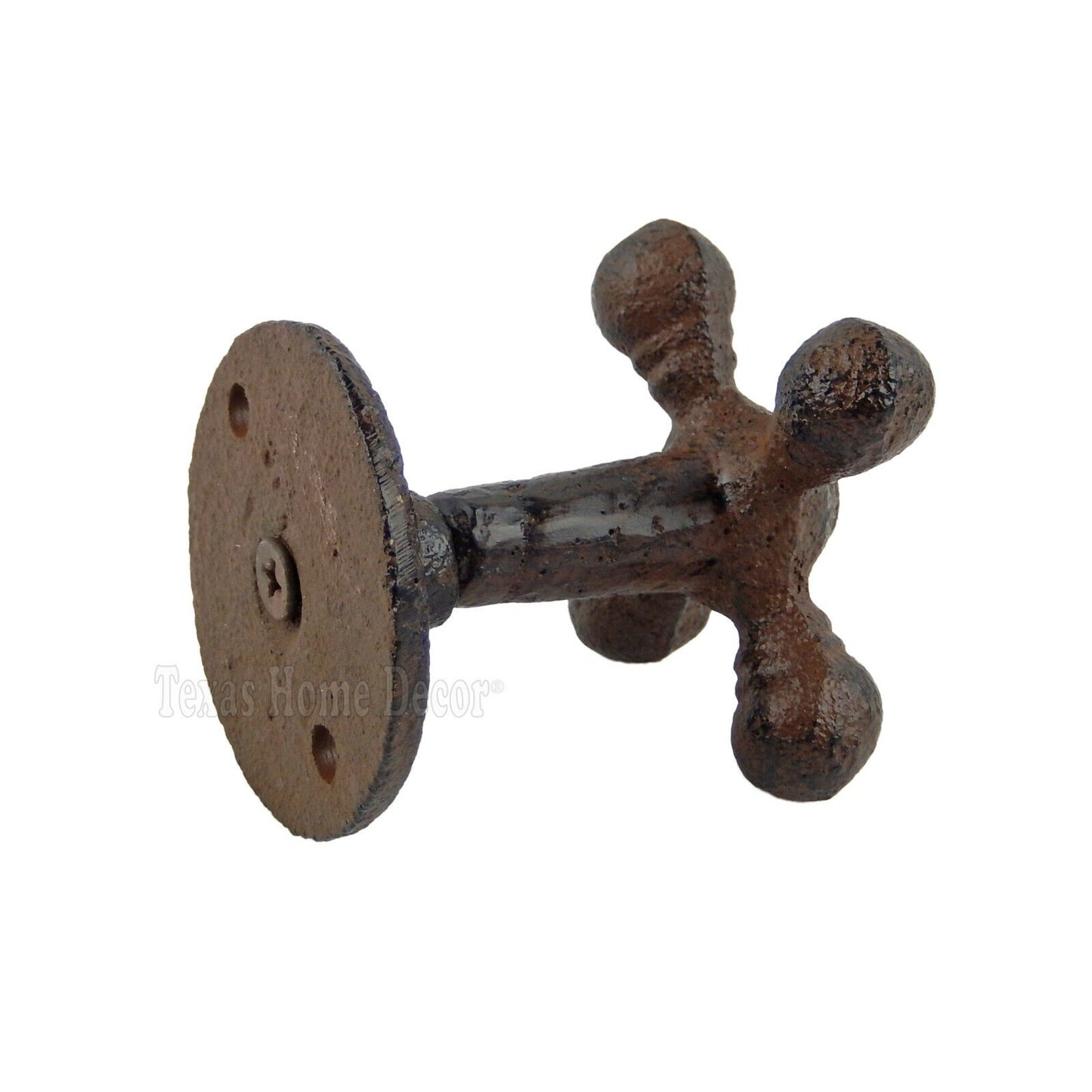 Faucet Knob Wall Hook Handle Cast Iron Towel Coat Purse Hanger Antique Style