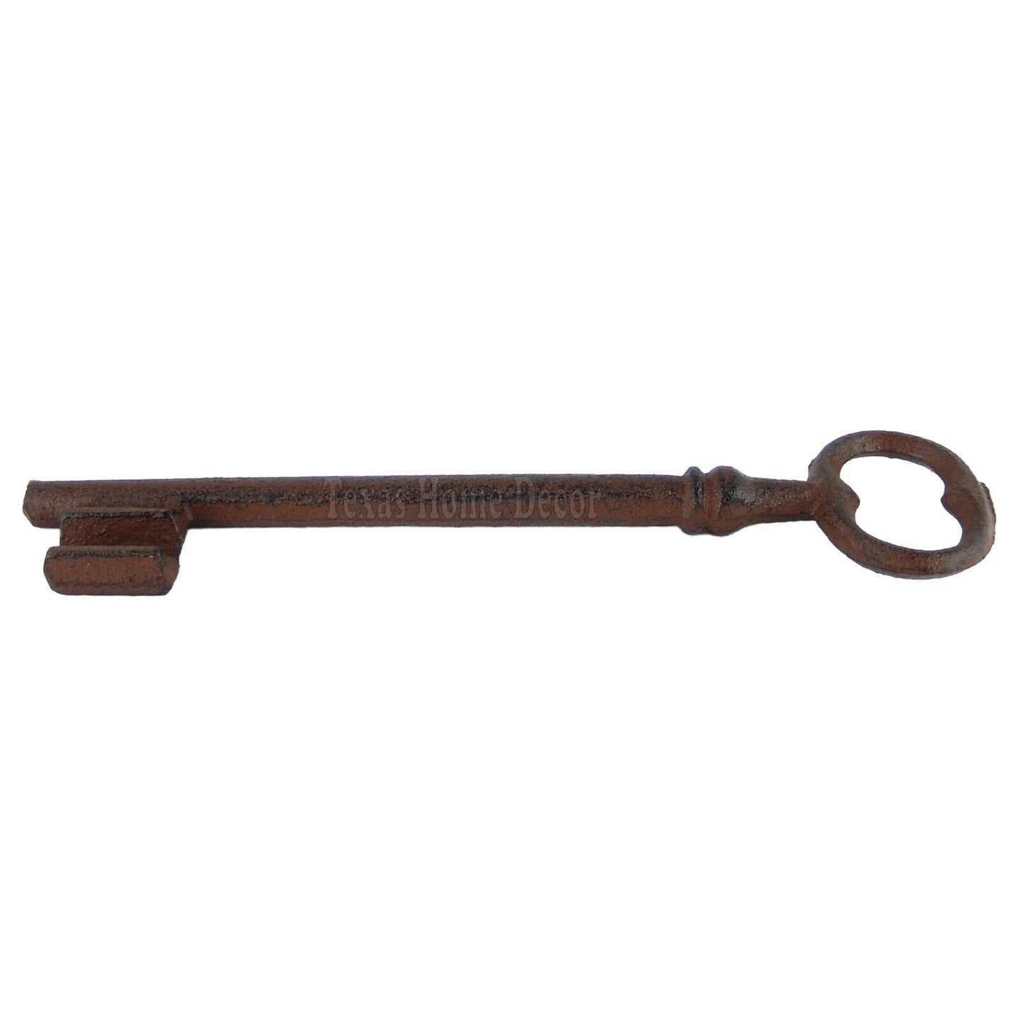 Cast Iron Jailers Key Victorian Antique Style Skeleton Key Decorative 8 1/2 inch