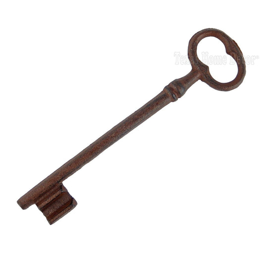 Cast Iron Jailers Key Victorian Antique Style Skeleton Key Decorative 8 1/2 inch
