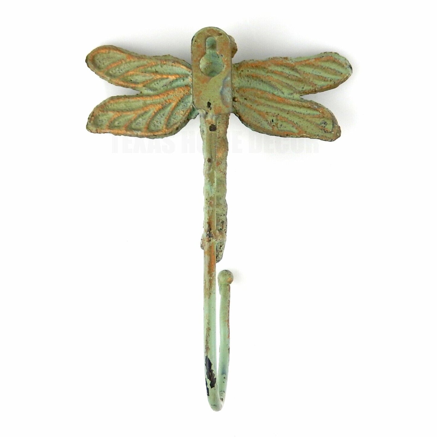 3 Pcs Butterfly Hummingbird Dragonfly Wall Hooks Coat Towel Key Hanger Cast Iron