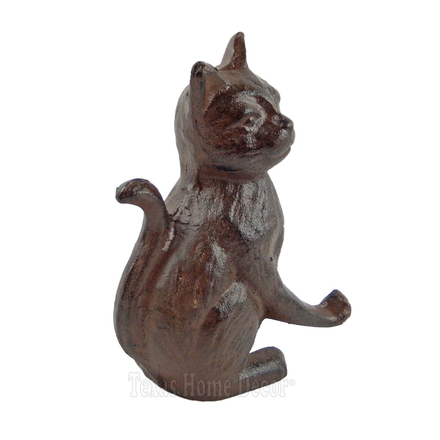 Cat Kitty Cell Phone Business Card Holder Pet Groomer Vet Office Cast Iron 6"