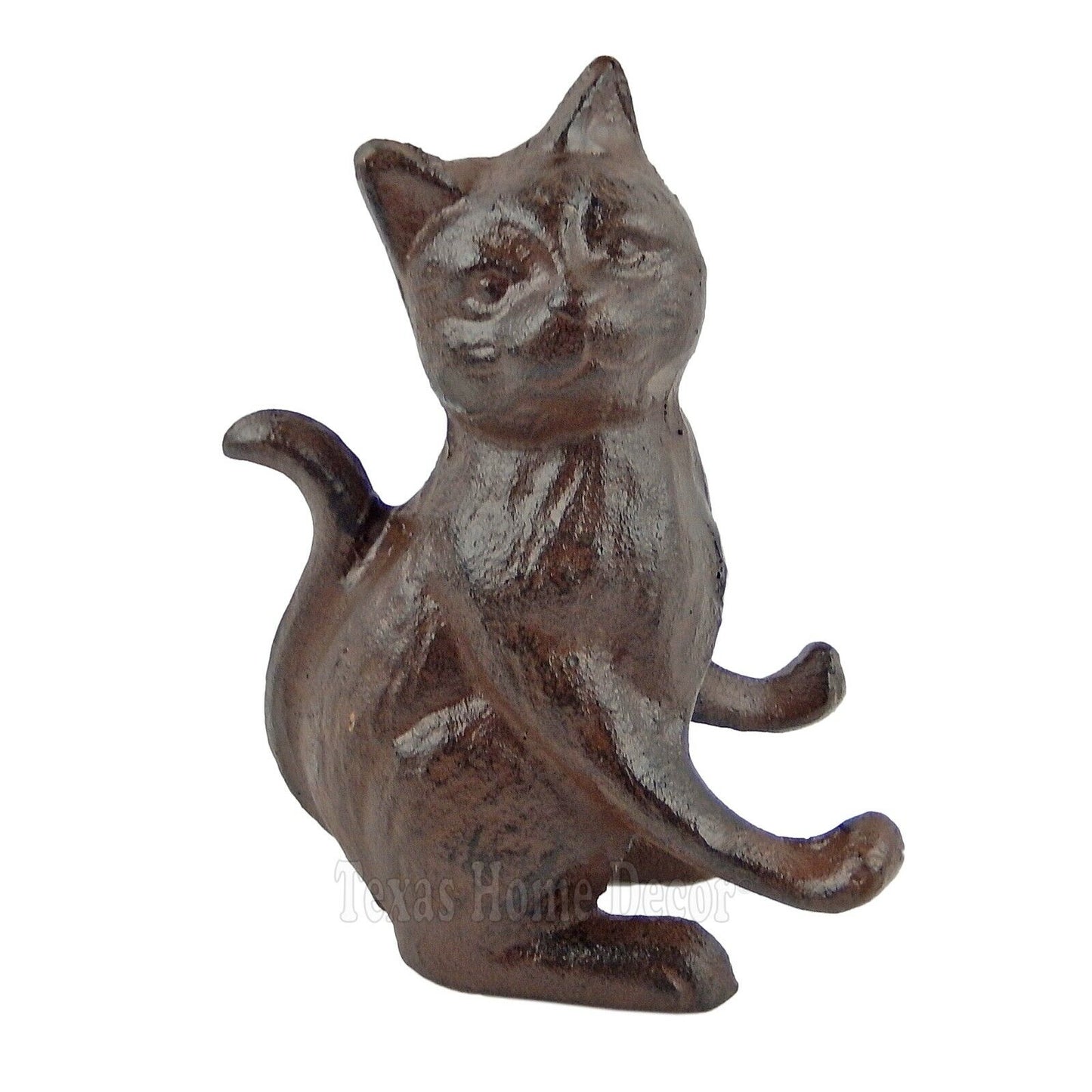 Cat Kitty Cell Phone Business Card Holder Pet Groomer Vet Office Cast Iron 6"