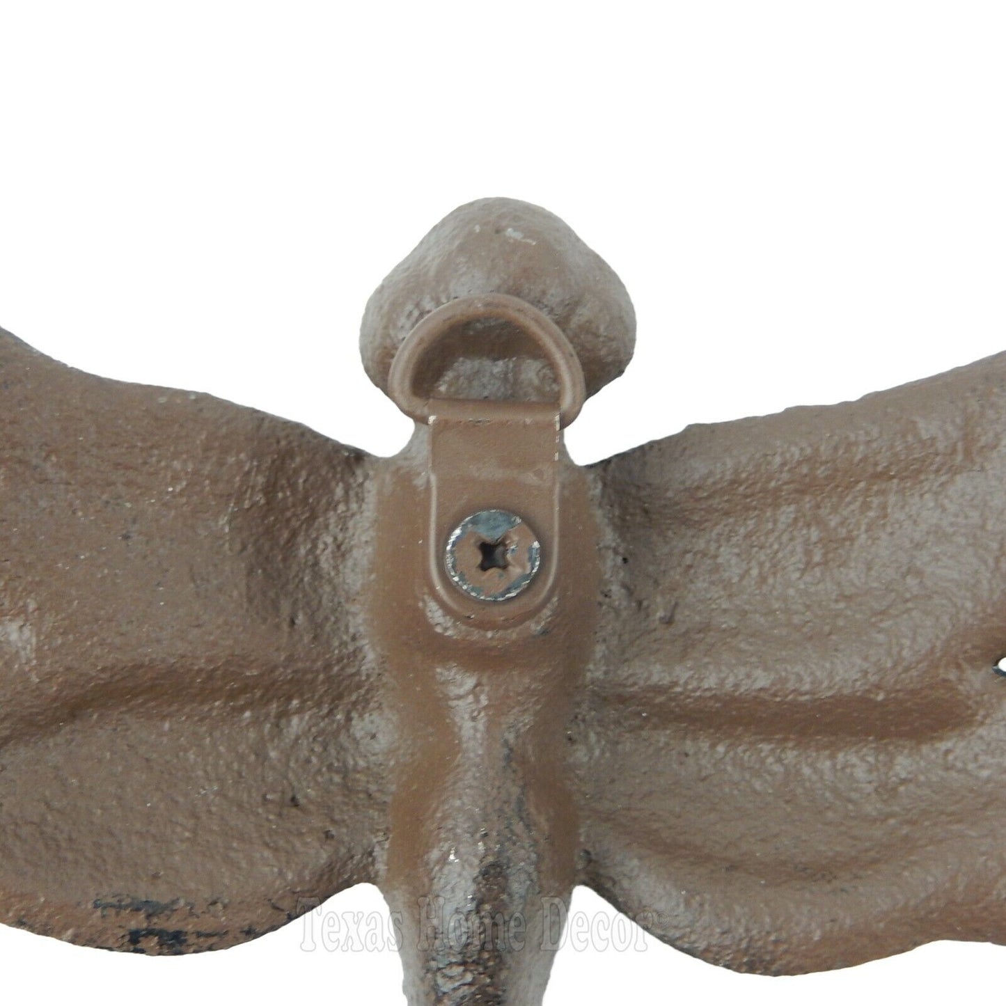 Set of 3 Dragonflies Wall Decor Cast Iron Garden Yard Figurines Rustic Finish