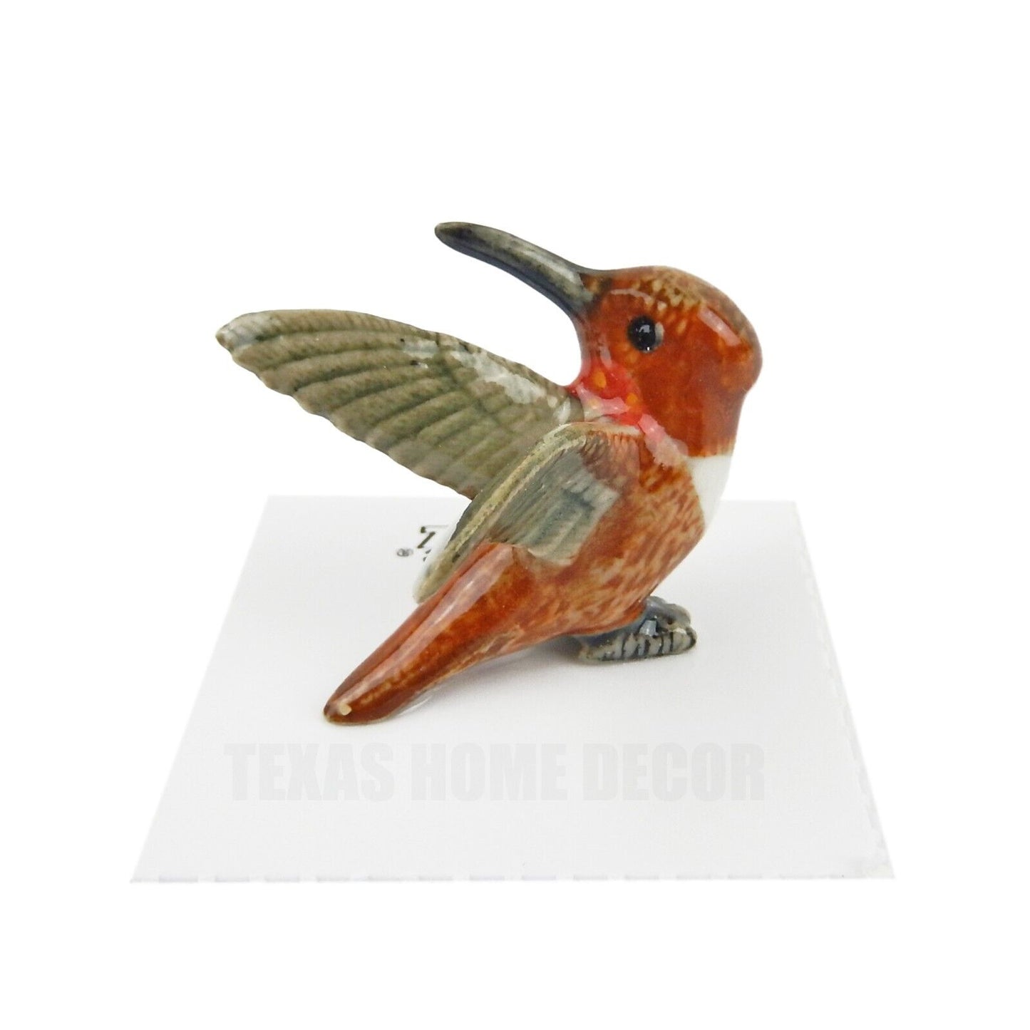 Little Critterz Miniature Collectors Rufous Hummingbird Bird Porcelain Figurine
