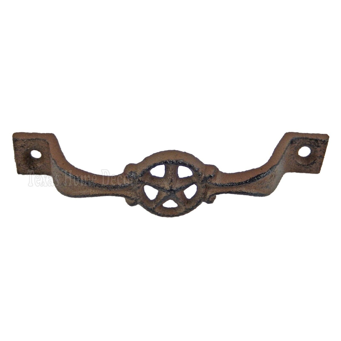 2 Star Handles Cast Iron Antique Style Rustic Barn Gate Drawer Pull Shed Door