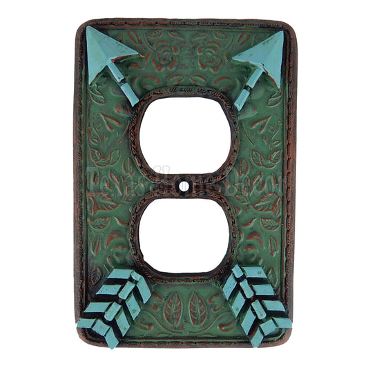 Southwestern Arrows Floral Switch Plate Covers Outlet Plug, Single Double Toggle