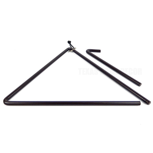 Triangular Metal Hanging Dinner Bell Rustic Country Western Decor 13 inch