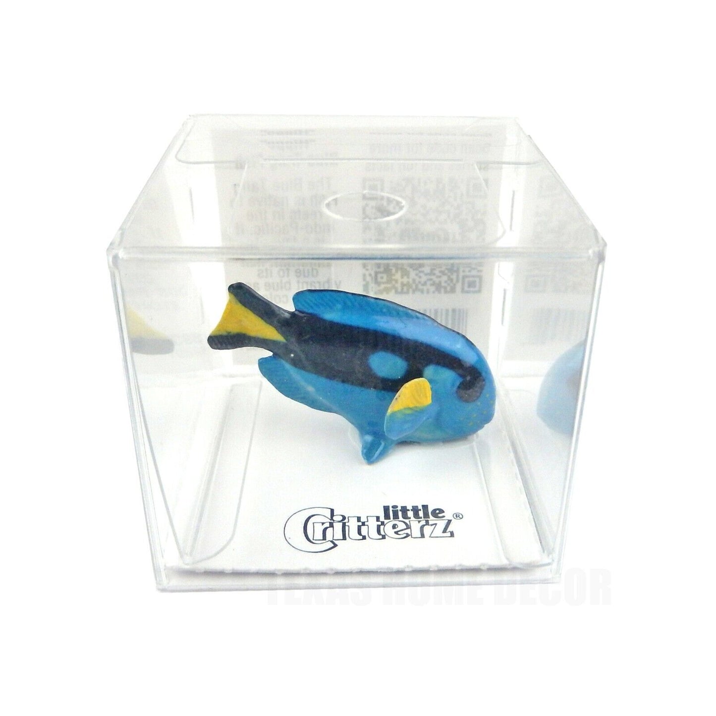 Little Critterz Miniature Collectors Blue Tang Fish "Hippo" Porcelain Figurine