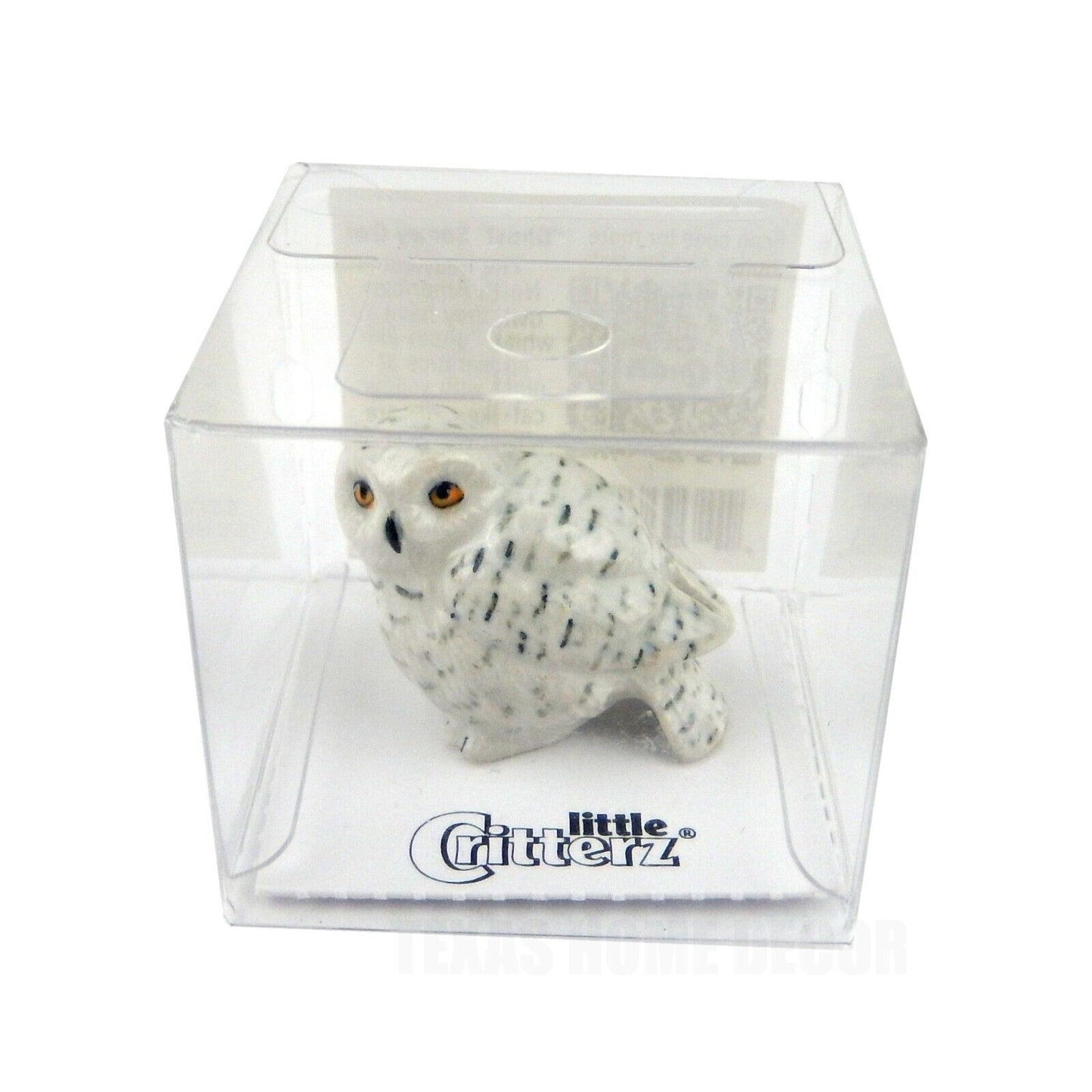 Little Critterz Miniature Collectors Snowy Owl "Ghost" Porcelain Figurine