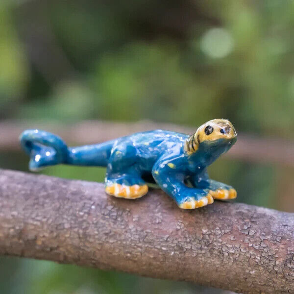Little Critterz Miniature Collectors Collared Lizard "Boomer" Porcelain Figurine