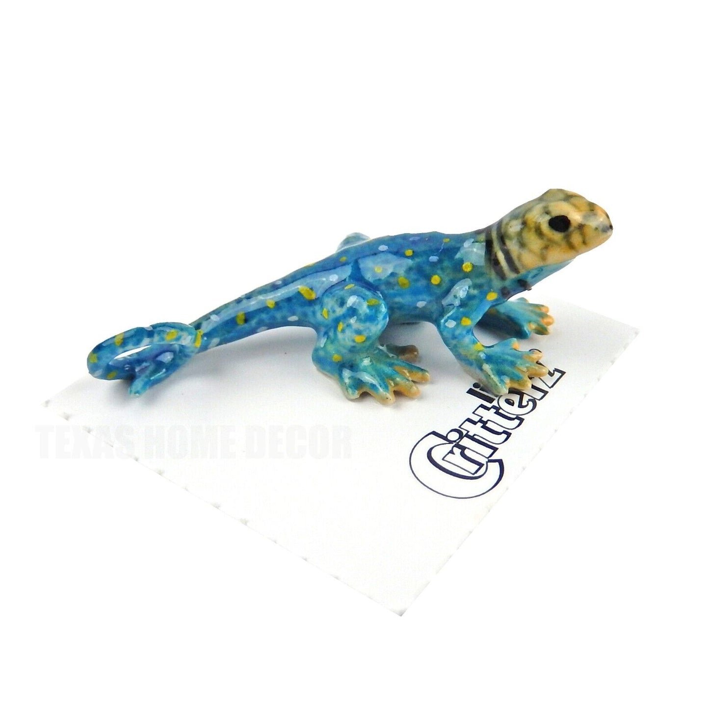 Little Critterz Miniature Collectors Collared Lizard "Boomer" Porcelain Figurine