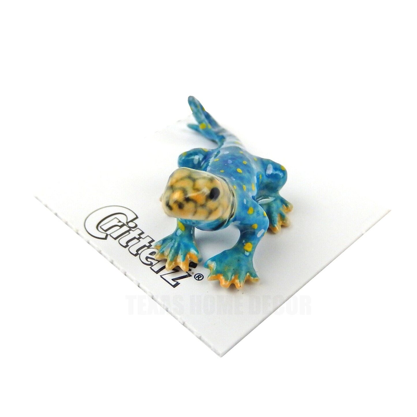 Little Critterz Miniature Collectors Collared Lizard "Boomer" Porcelain Figurine