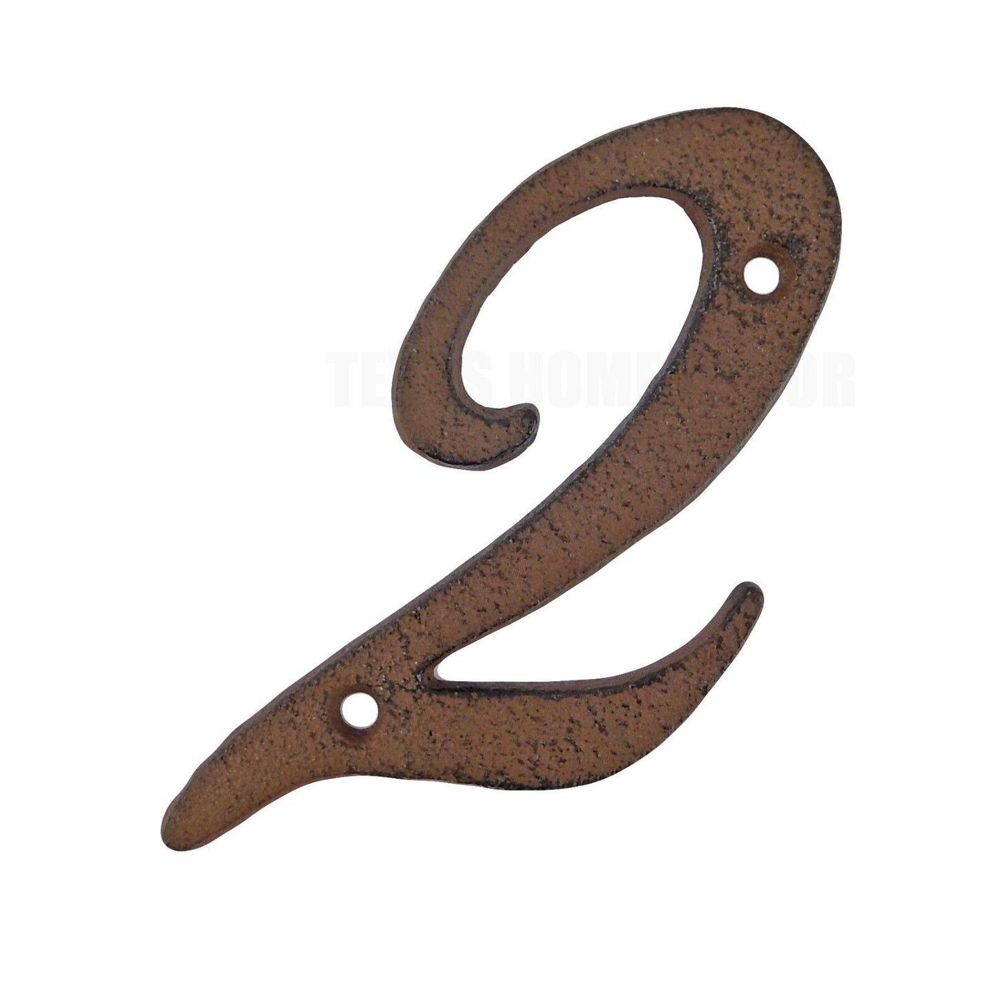 Metal House Numbers Street Address 4 inch Rustic Cast Iron Pick #'s from 0-9