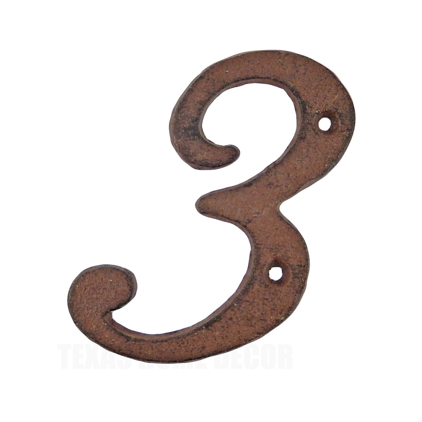 Metal House Numbers Street Address 4 inch Rustic Cast Iron Pick #'s from 0-9