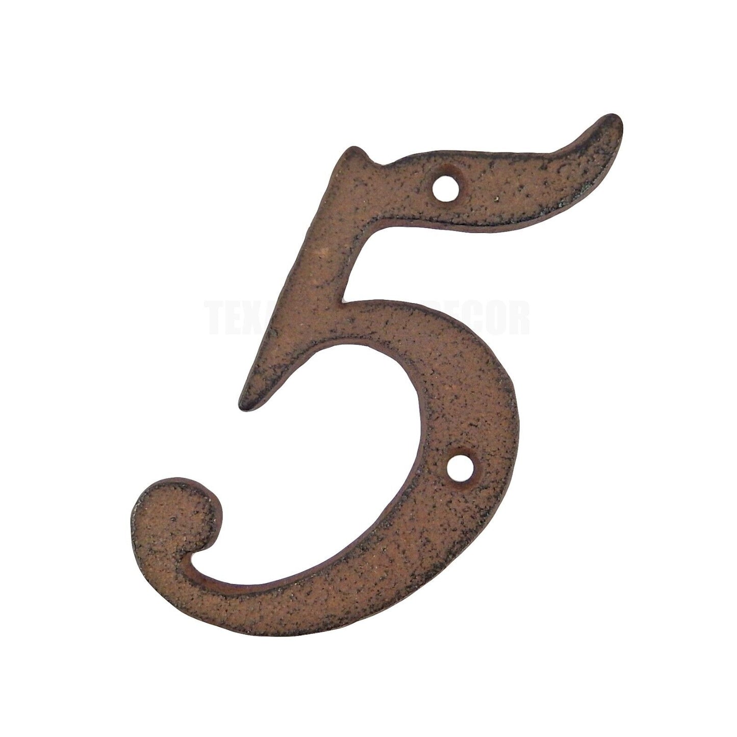 Metal House Numbers Street Address 4 inch Rustic Cast Iron Pick #'s from 0-9