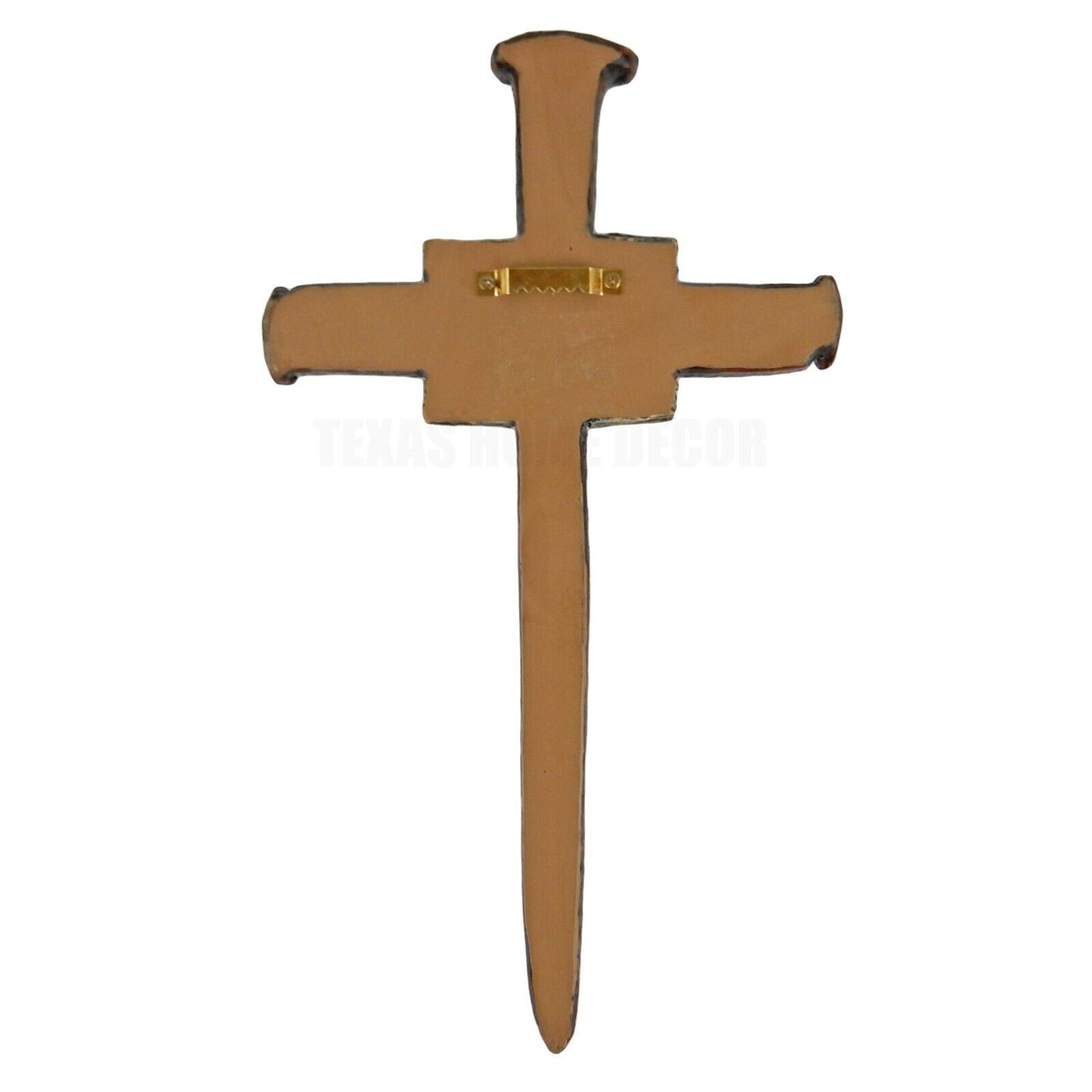 Amazing Grace Crossed Nails Resin Wall Cross Religious Decor 13 1/4 x 7 3/8 inch