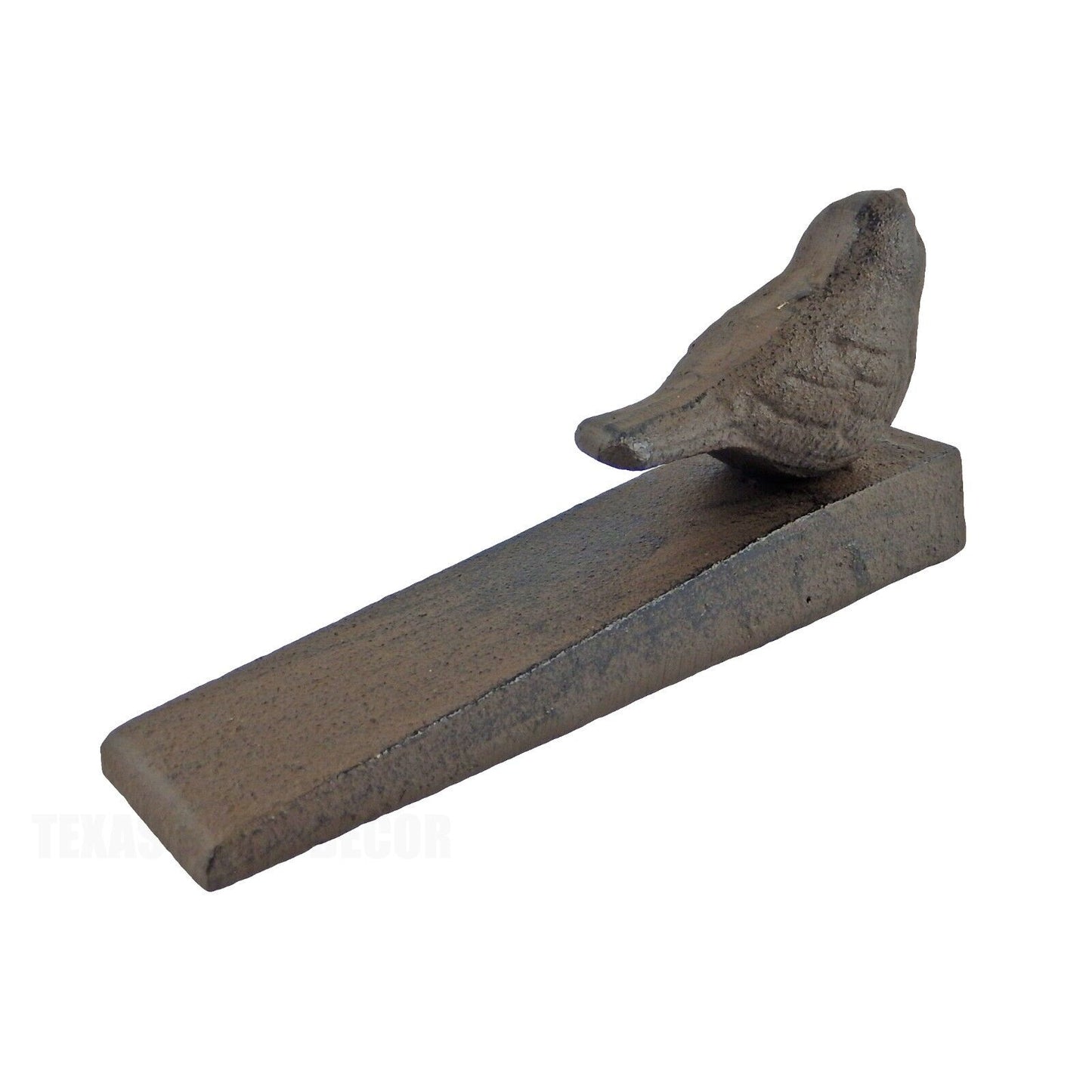 Bird Doorstop Wedge Cast Iron Rustic Antique Brown Finish Home & Garden Decor