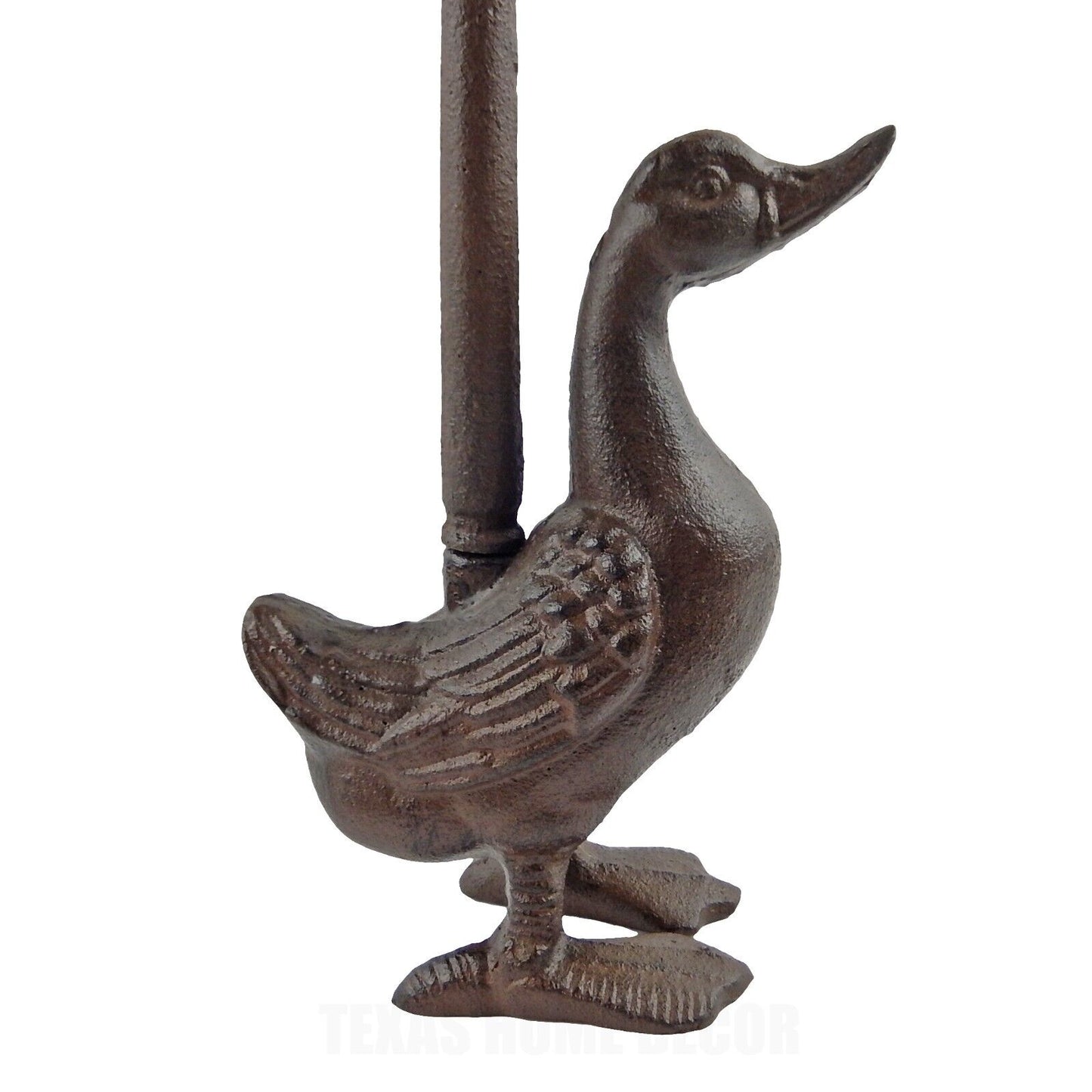 Duck Doorstop Door Porter with Handle Antique Style Cast Iron 20.5" Tall
