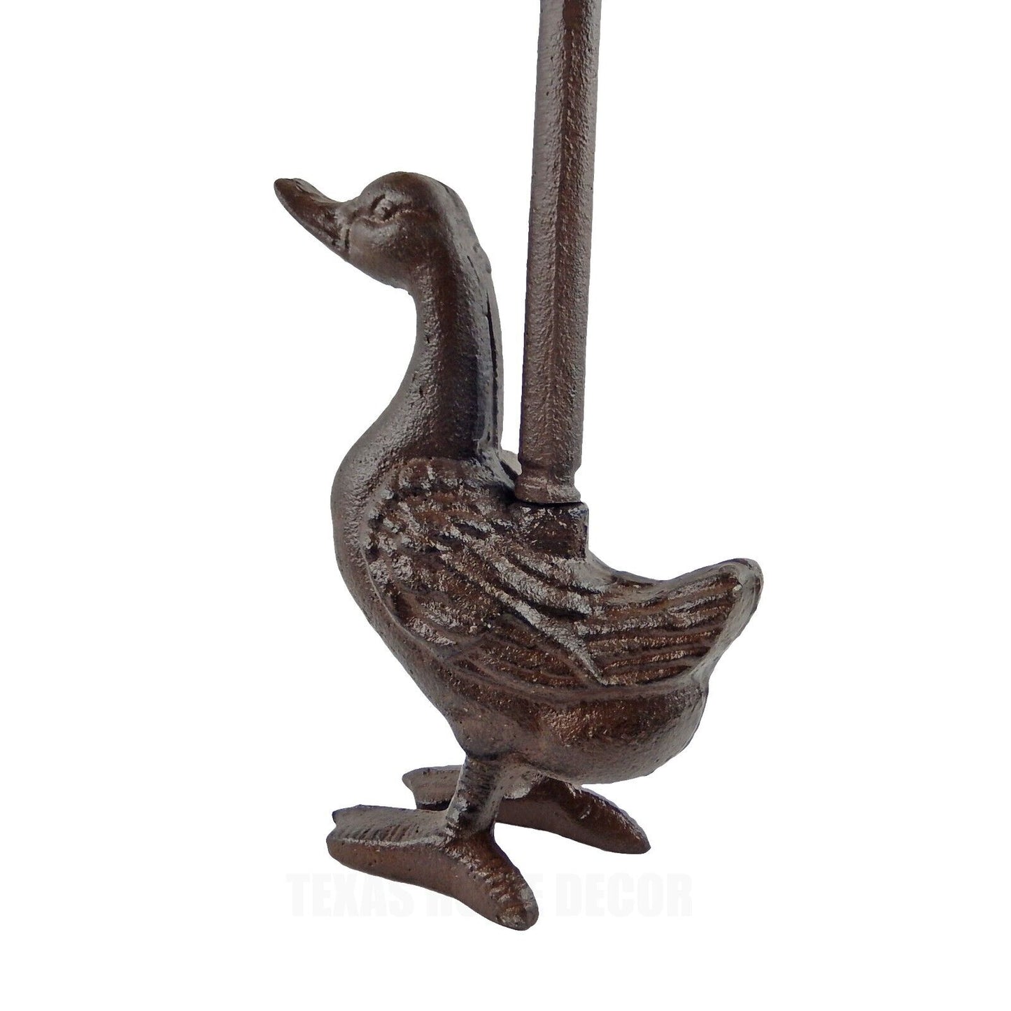 Duck Doorstop Door Porter with Handle Antique Style Cast Iron 20.5" Tall