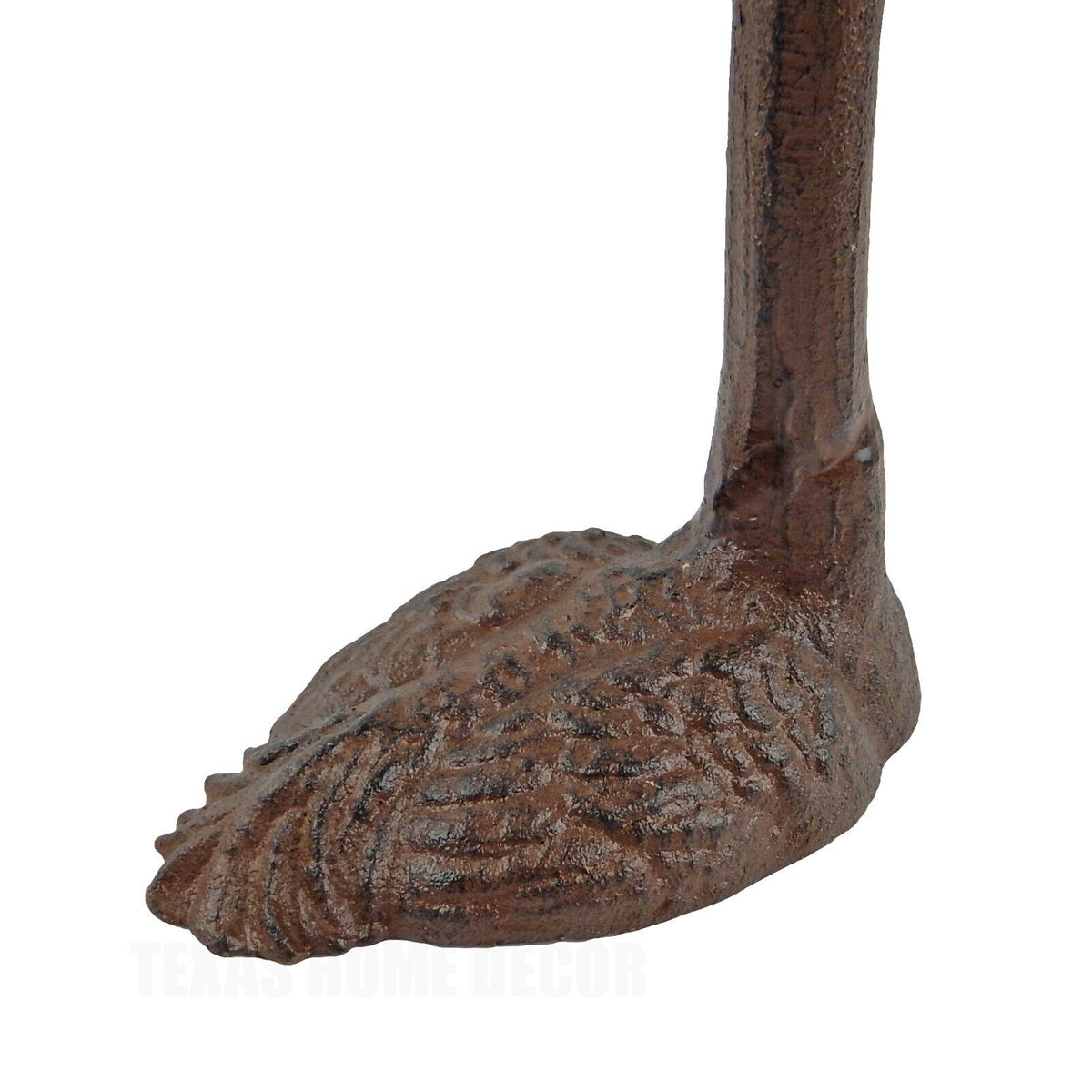 Ostrich Paper Towel Roll Holder Cast Iron Kitchen Table Top Decor Rustic Brown