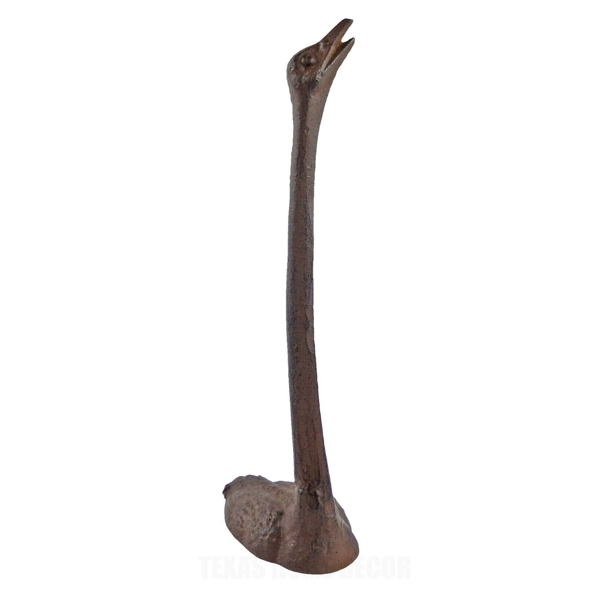 Ostrich Paper Towel Roll Holder Cast Iron Kitchen Table Top Decor Rustic Brown