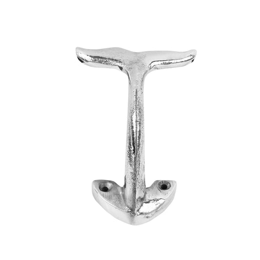 Whale Tail Wall Hook Nautical Solid Aluminum Bathroom Pool Towel Door Hanger