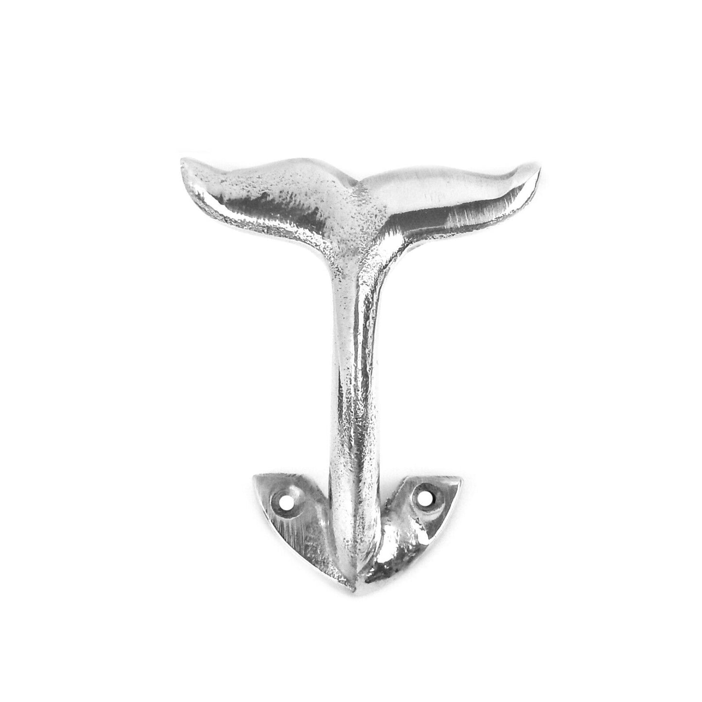 Whale Tail Wall Hook Nautical Solid Aluminum Bathroom Pool Towel Door Hanger