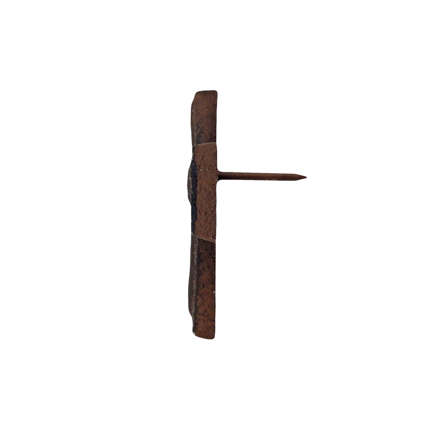 Lot 12 Cross Nail Craft Pin Nail Custom Work Cast Iron Western Tacks Rustic 2x3"