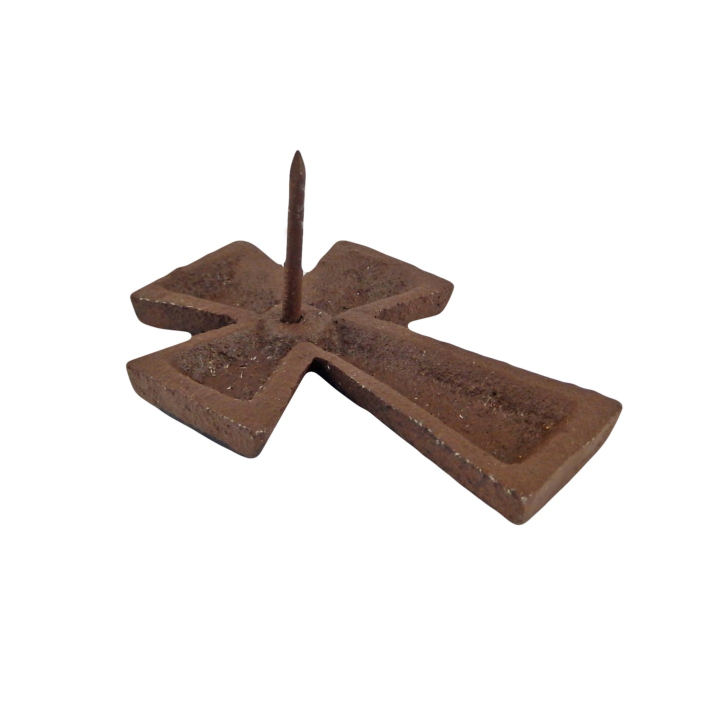 Lot 12 Cross Nail Craft Pin Nail Custom Work Cast Iron Western Tacks Rustic 2x3"