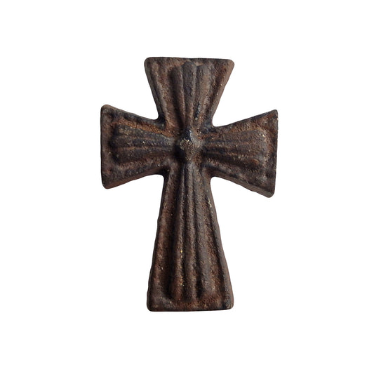 Lot 12 Cross Nail Craft Pin Nail Custom Work Cast Iron Western Tacks Rustic 2x3"