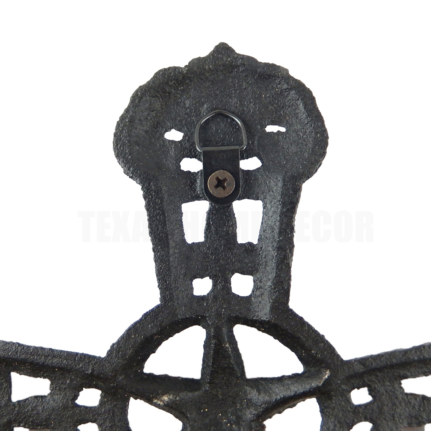Fleur De Lis Wall Cross Cast Iron Texas Star Decorative Rustic 11.5 inch