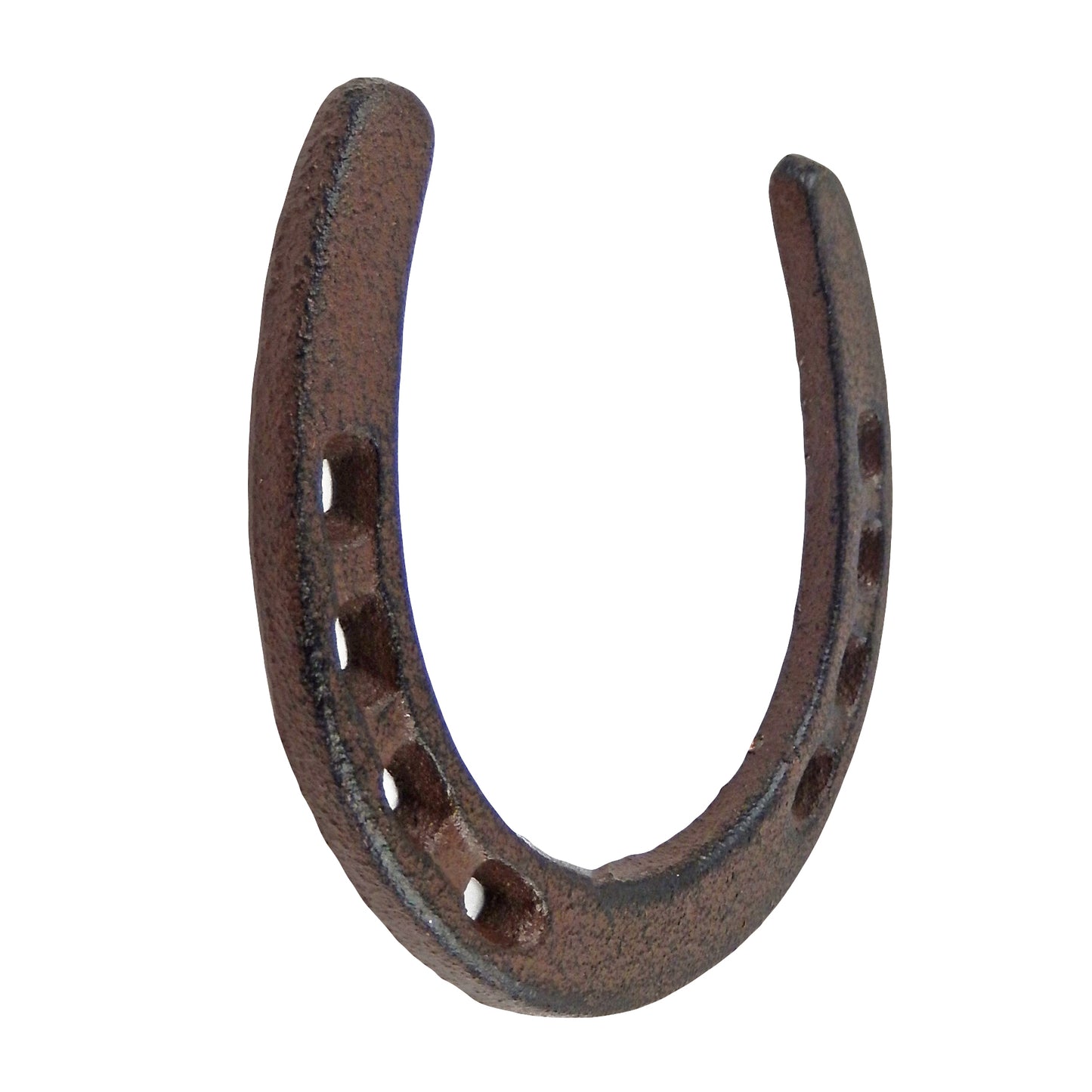 Rustic Lucky Horseshoe Cast Iron Decorative Brown Western Decor 4.5 x 4.5 inch