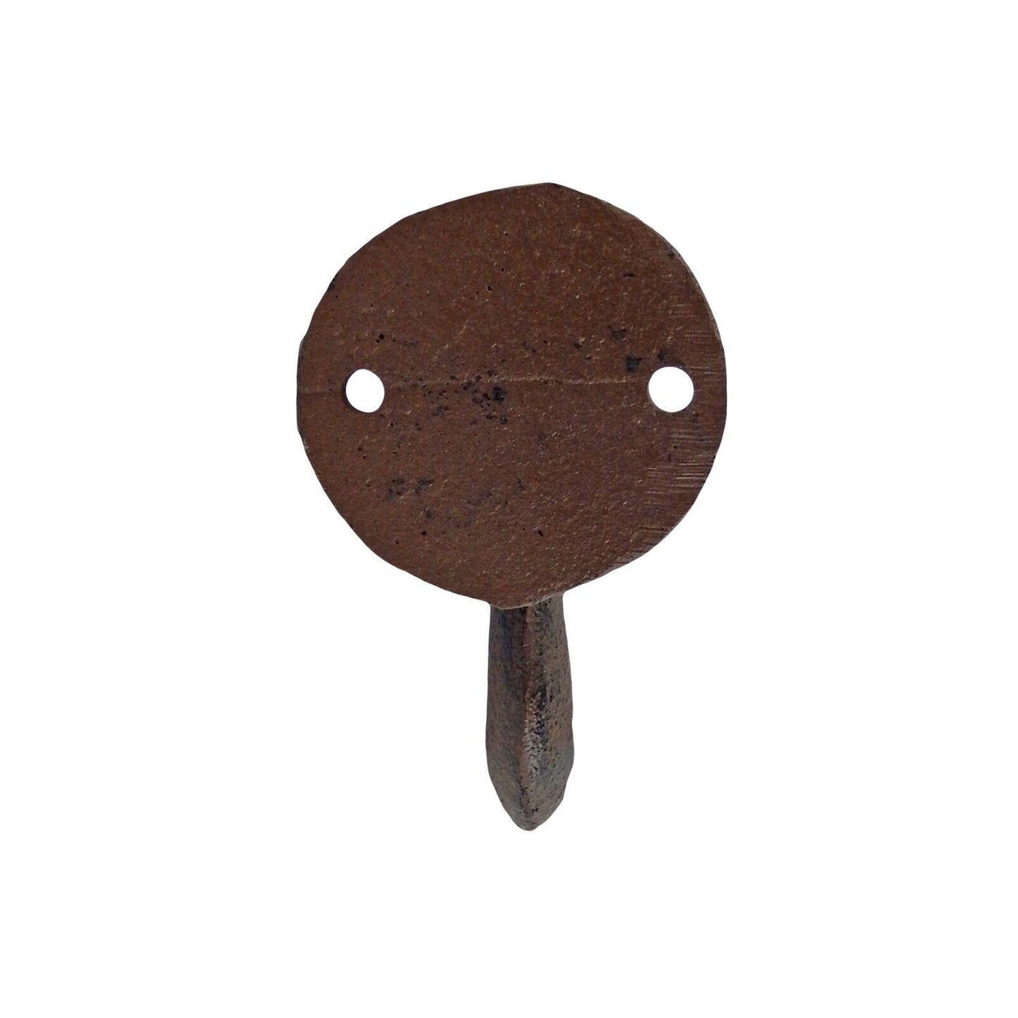 Industrial "Love" Clevis Eye Wall Hook Heavy Duty Cast Iron Antique Brown Look