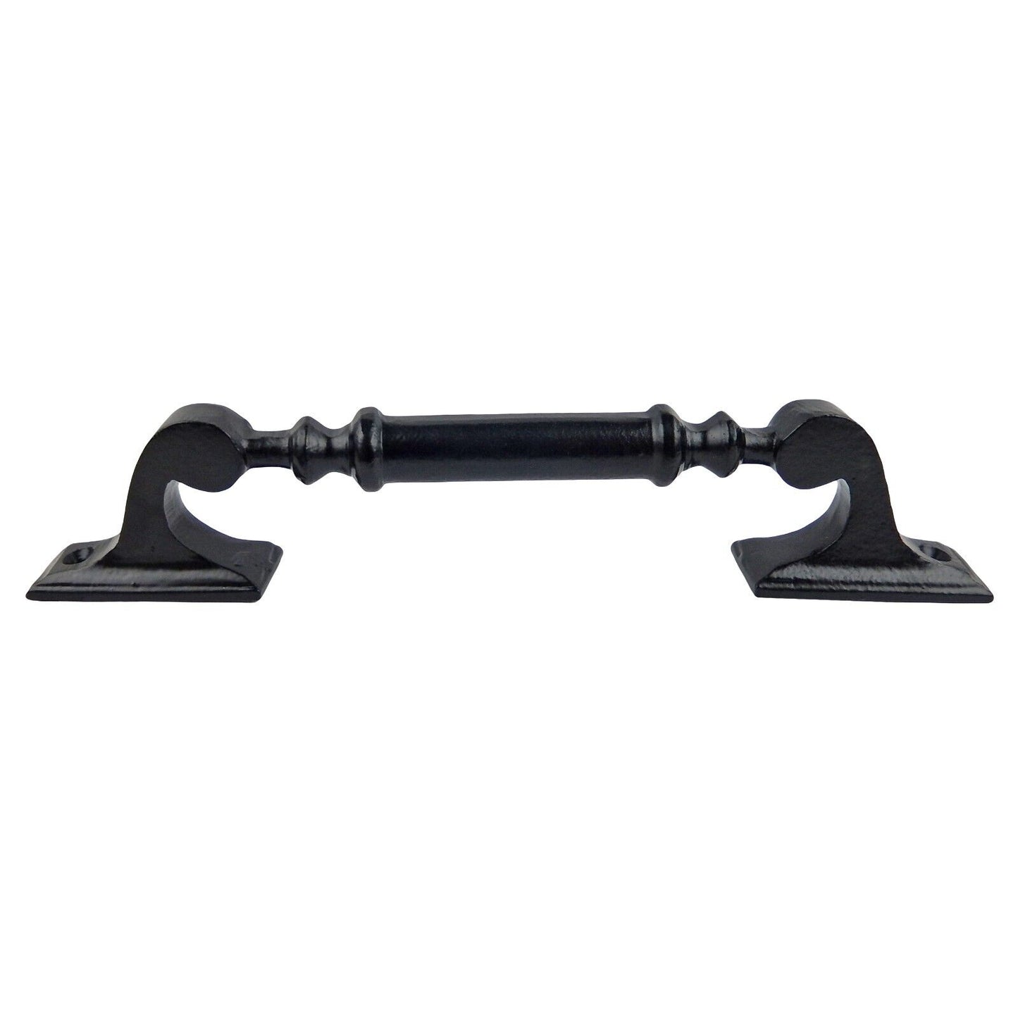 Large Fancy Door Handle Pull Heavy Duty Black Powder Coated Finish 11 3/4 inch