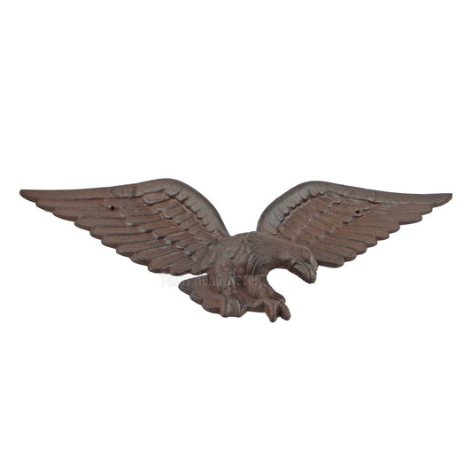 Large American Eagle Wall Decor Sign Cast Iron Heavy Duty Rustic Finish 21 inch