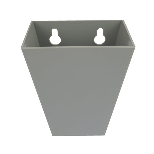 Tall Gray Plastic Cap Catcher For Wall Mounted Bottle Openers Holds 75 Caps
