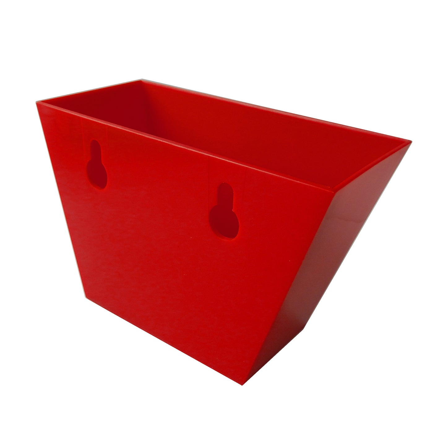 Red Plastic Bottle Cap Catcher For Wall Mounted Bottle Openers Holds 75 Caps