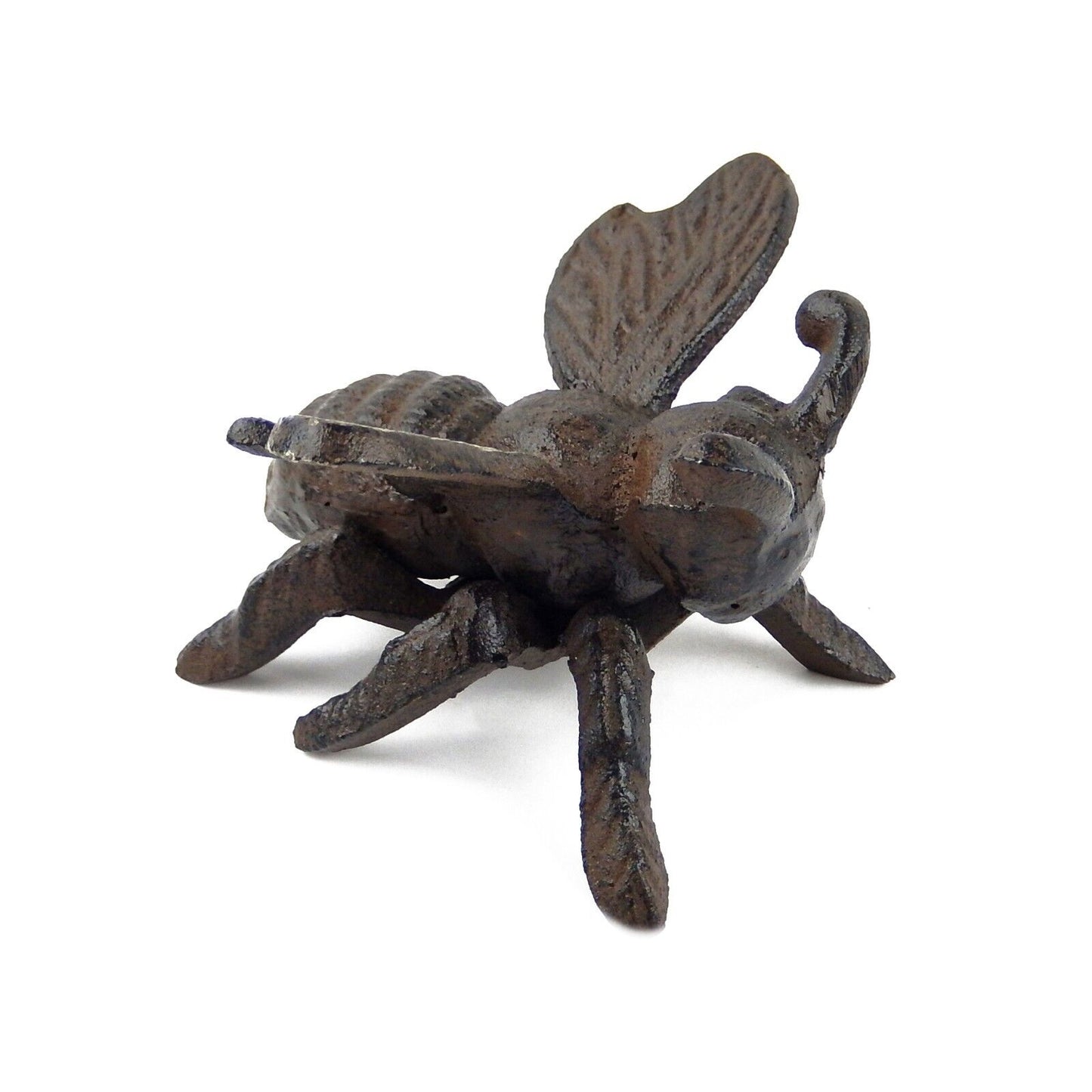 Set of 4 Bugs Cast Iron Figurines Garden Insects Ladybug Bee Butterfly Dragonfly