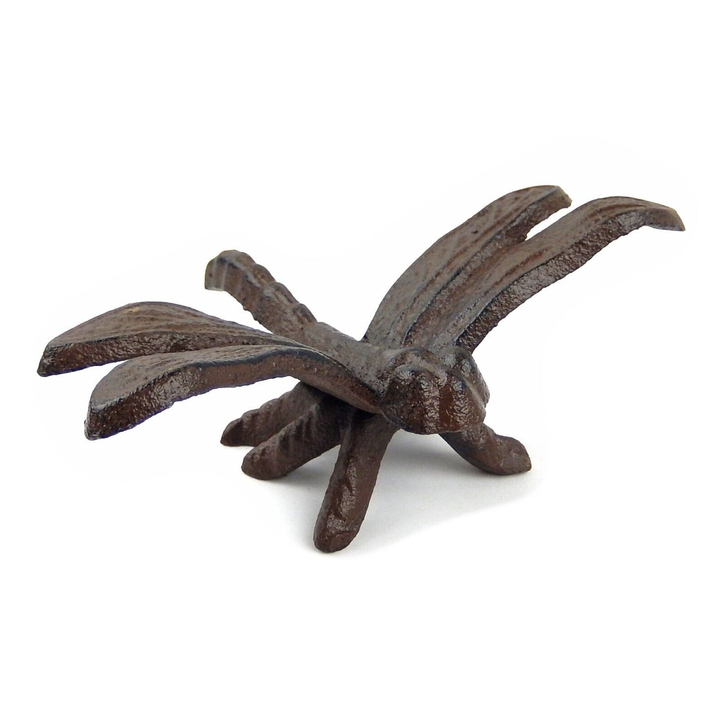 Set of 4 Bugs Cast Iron Figurines Garden Insects Ladybug Bee Butterfly Dragonfly