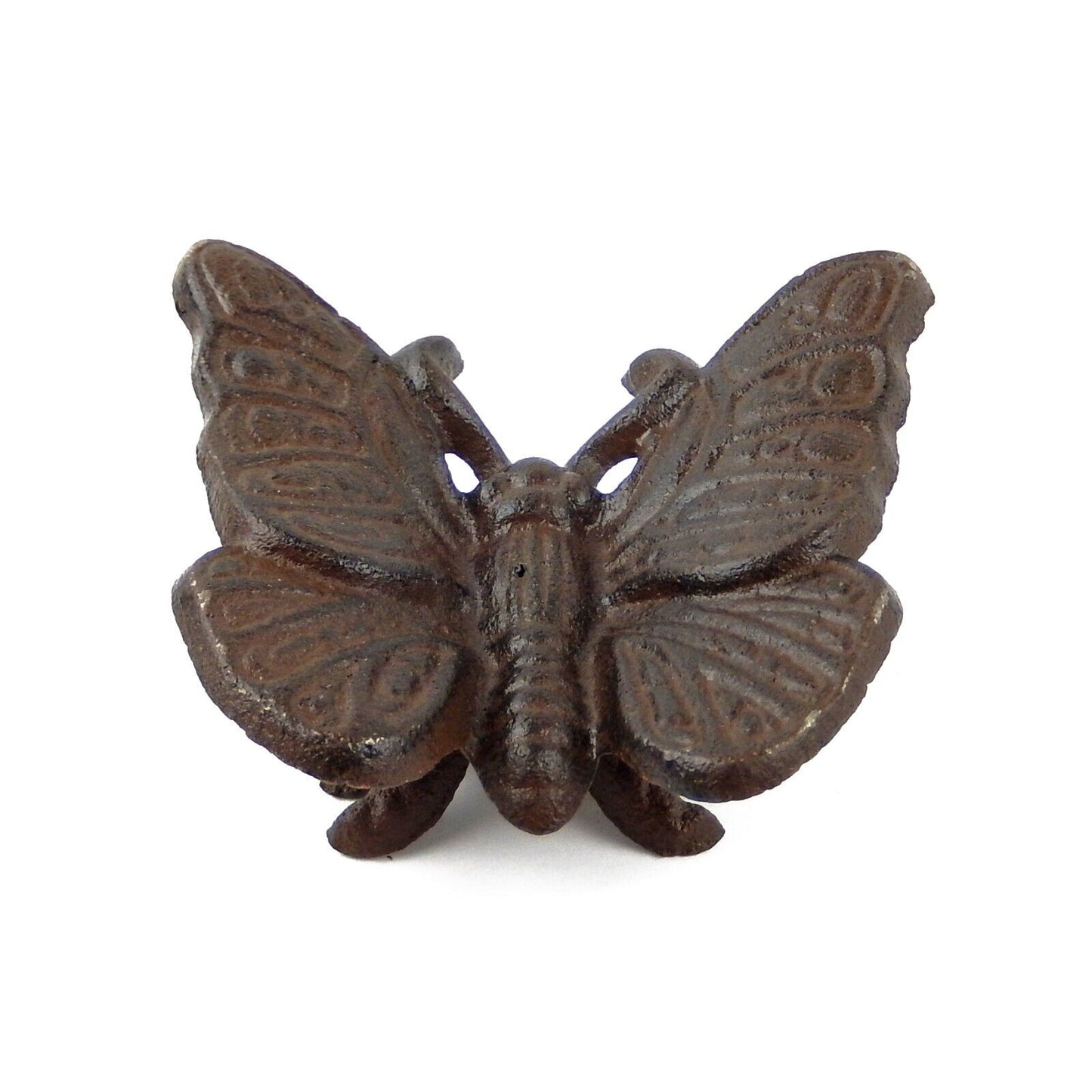 Set of 4 Bugs Cast Iron Figurines Garden Insects Ladybug Bee Butterfly Dragonfly
