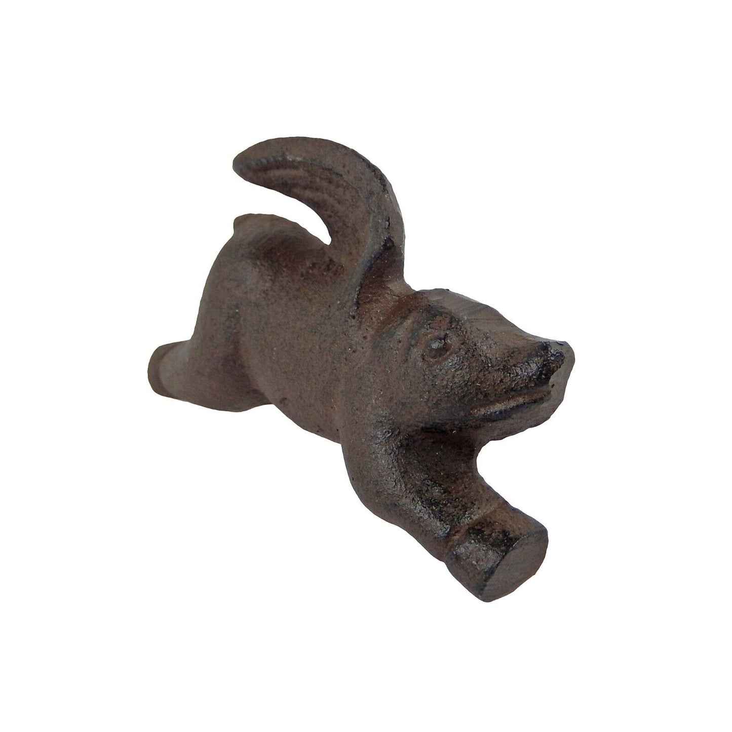 Cast Iron Flying Pig Cabinet Drawer Knob Door Pull With Screws Brown (Pack of 6)