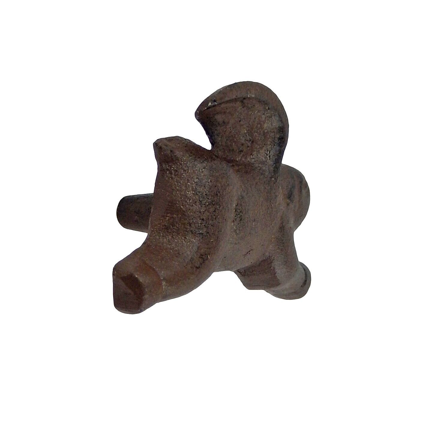 Cast Iron Flying Pig Cabinet Drawer Knob Door Pull With Screws Brown (Pack of 6)