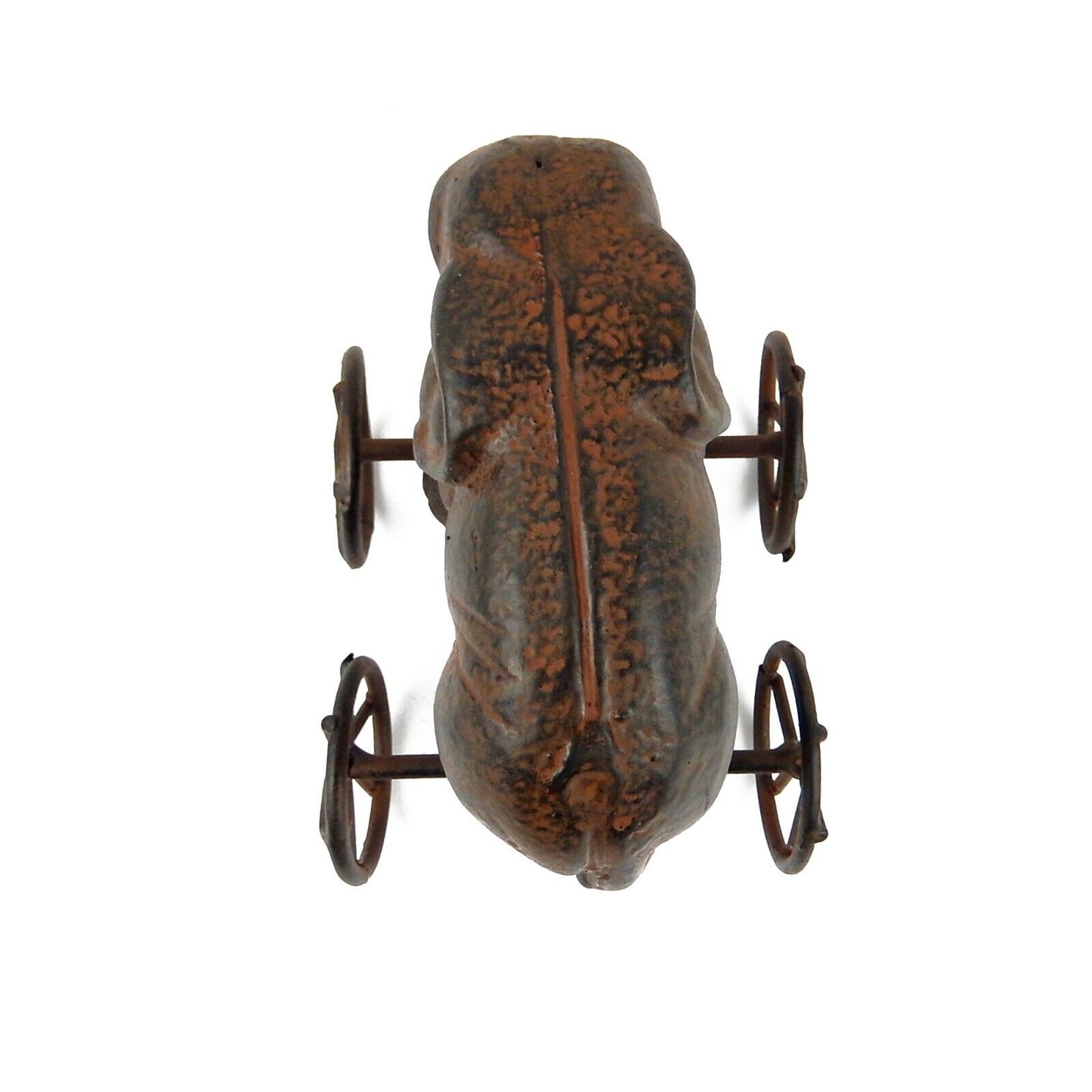 Cast Iron Elephant On Wheels Decorative Toy Figurine Rustic Safari Shelf Decor