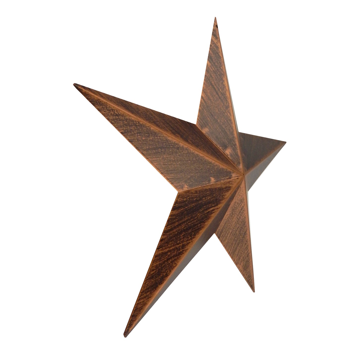 Rustic Texas Metal Barn Star Wall Decor Light Weight Brushed Copper 11 1/2 inch
